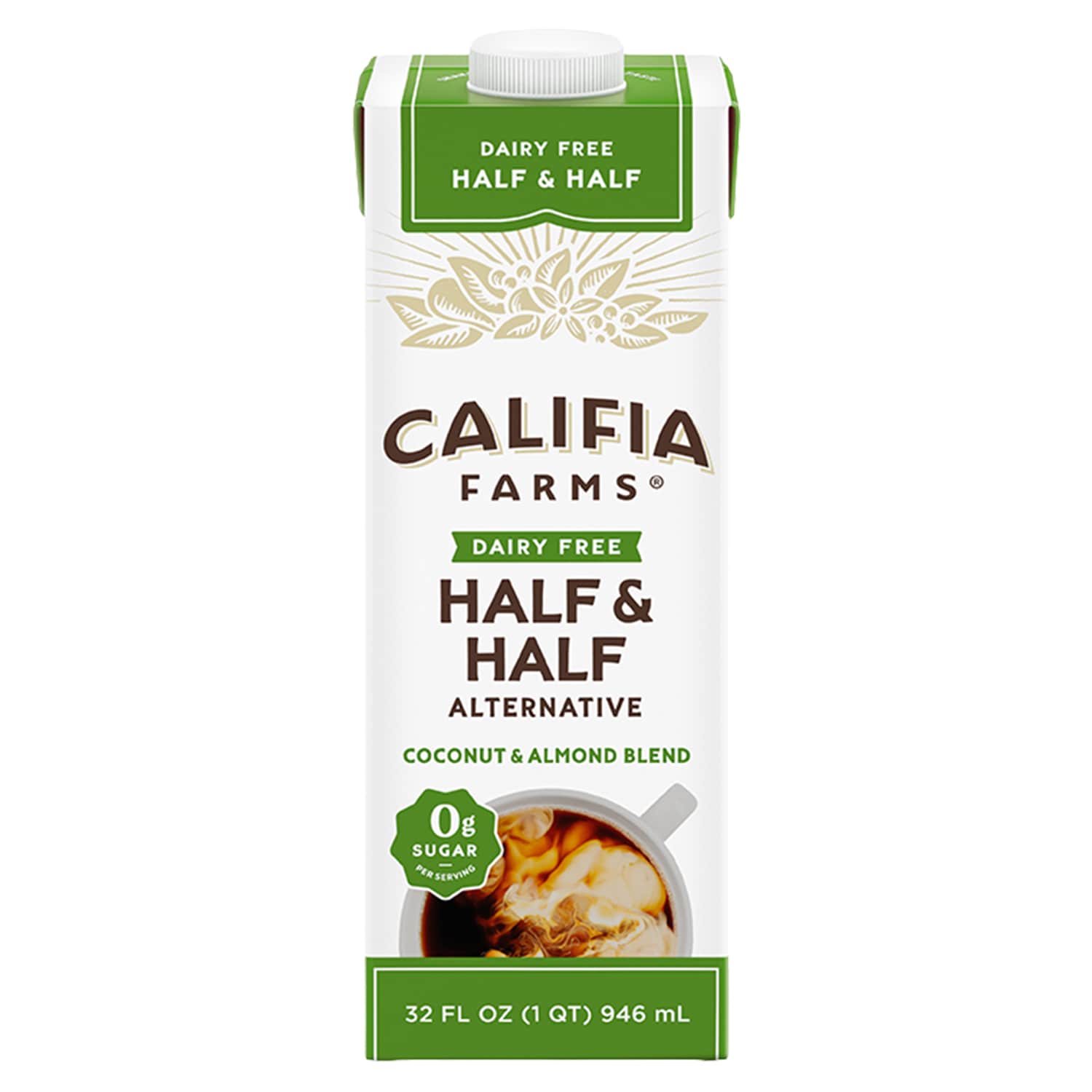 Califia Farms Half & Half Coconut Cream & Almondmilk, Unsweetened