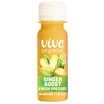 Vive Organic Ginger Boost Wellness Shot, Fresh Pressed Ginger Shot
