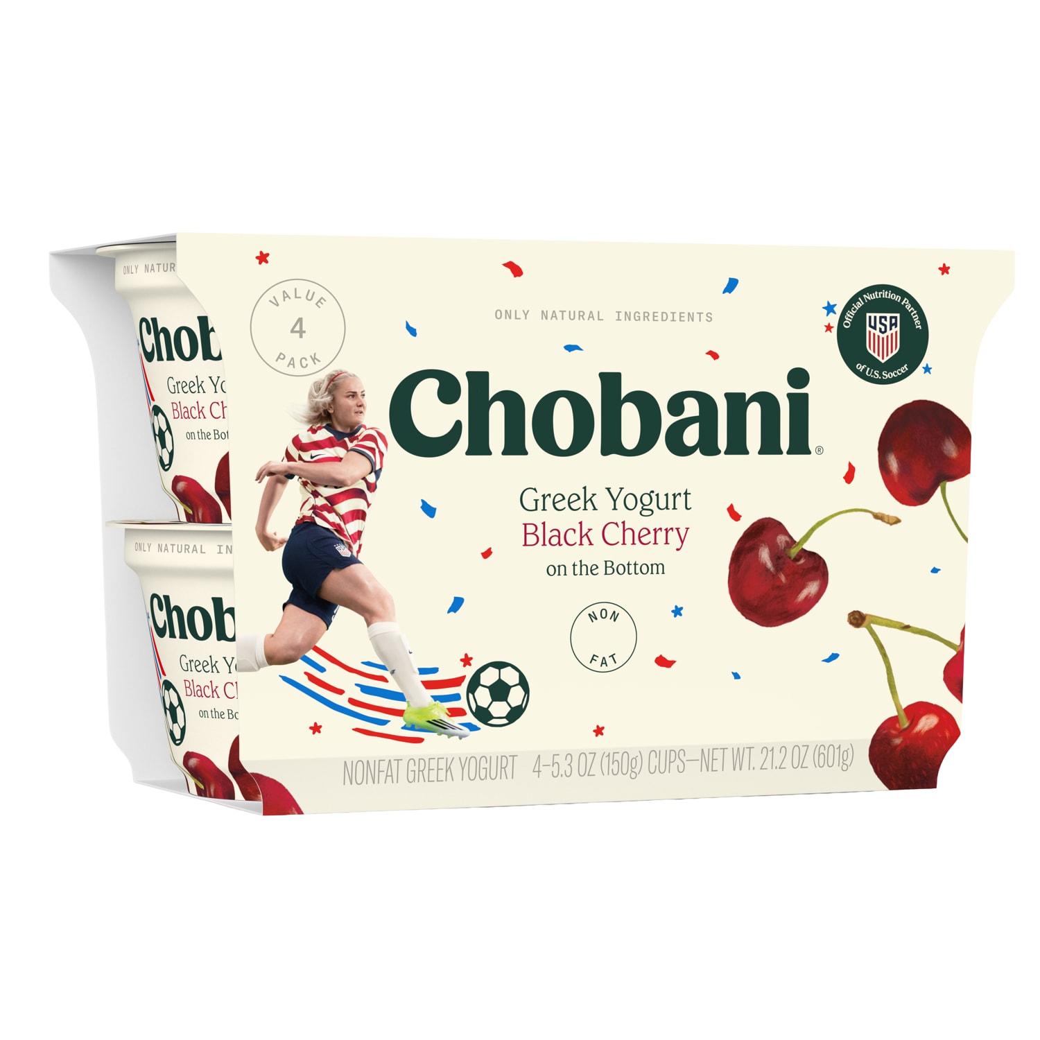 Chobani Non-Fat Greek Yogurt, Black Cherry on the Bottom