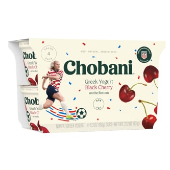 Chobani Non-Fat Greek Yogurt, Black Cherry on the Bottom