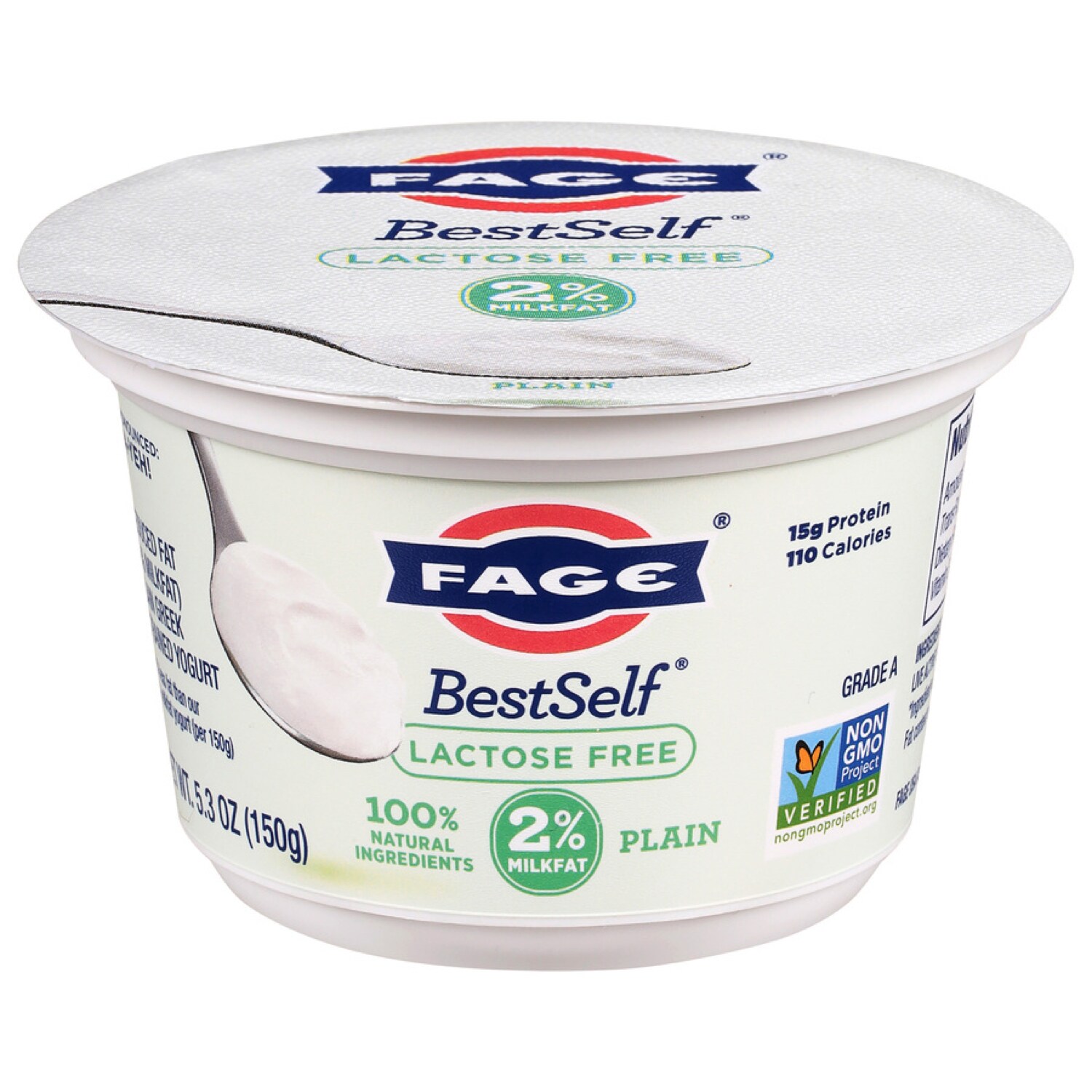 Fage BestSelf Lactose Free 2% Greek Yogurt, Plain