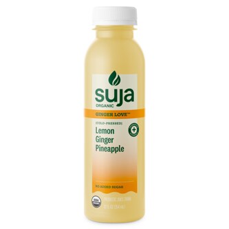 Suja Organic Cold Pressed Juice, Ginger Love, Plastic Bottle
