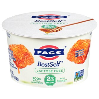 Fage BestSelf Lactose Free 2% Greek Yogurt Split Cup, Honey