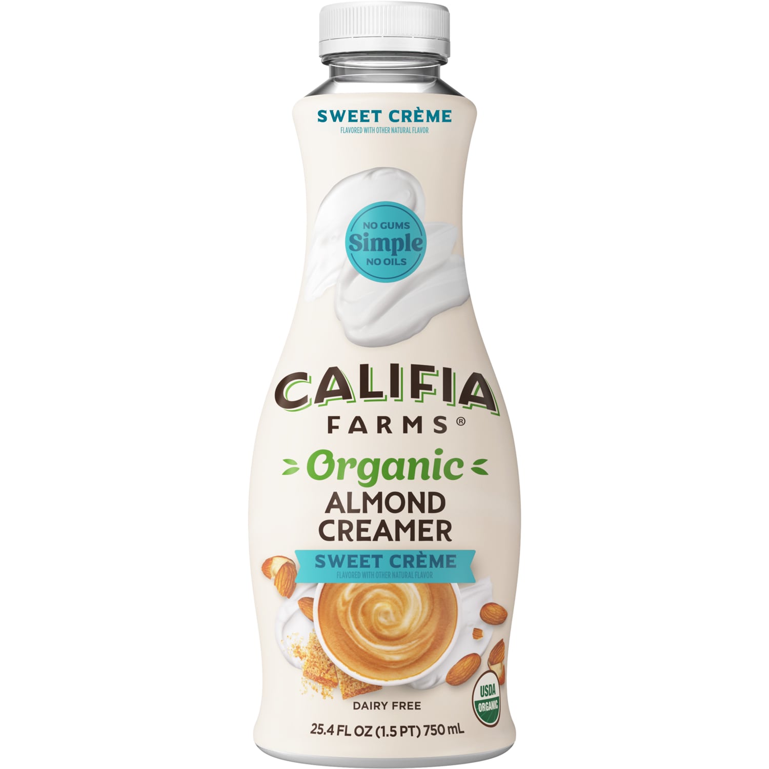 Califia Farms Organic Almond Creamer, Sweet Crème