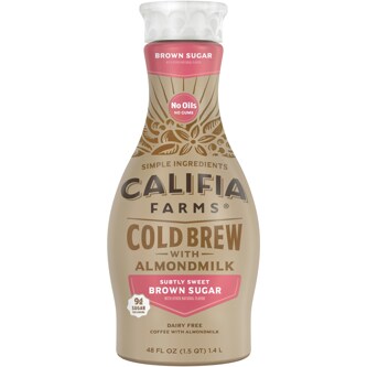 Califia Farms Cold Brew With Almond Milk, Subtly Sweet Brown Sugar