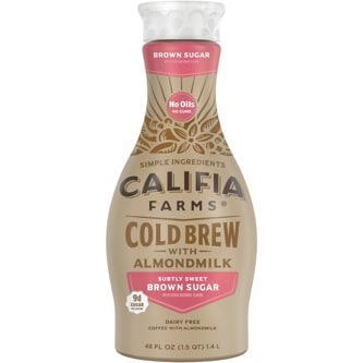 Califia Farms Cold Brew With Almond Milk, Subtly Sweet Brown Sugar