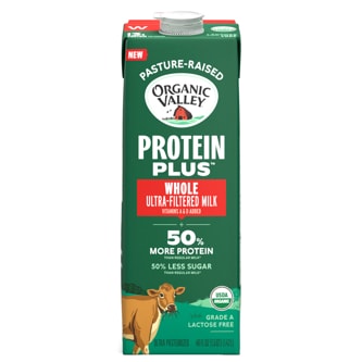 Organic Valley Lactose Free Protein Plus Whole Milk, Carton