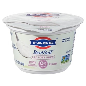 Fage Bestself Lactose Free 0% Greek Yogurt, Plain