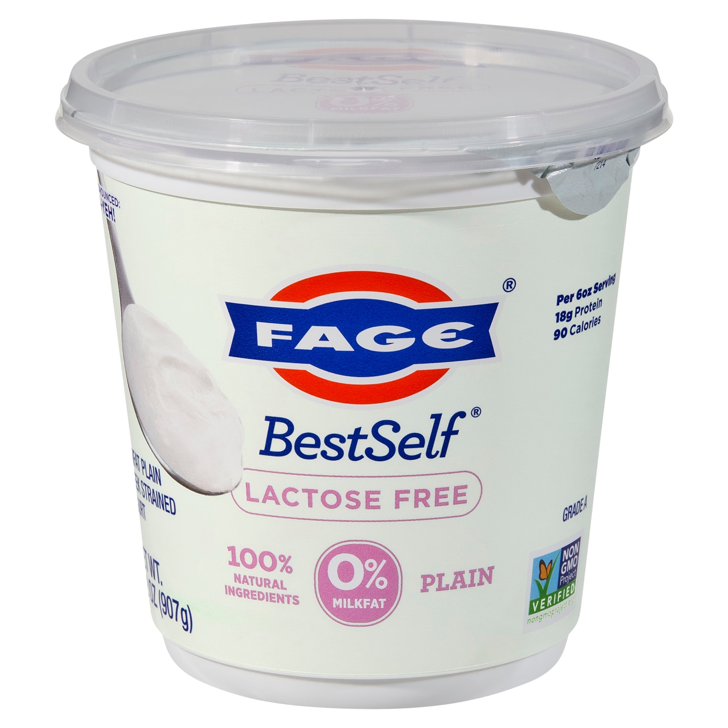 Fage Bestself Lactose Free 0% Greek Yogurt, Plain