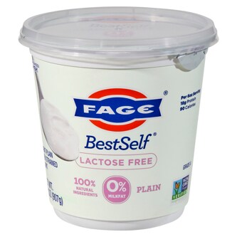 Fage Bestself Lactose Free 0% Greek Yogurt, Plain