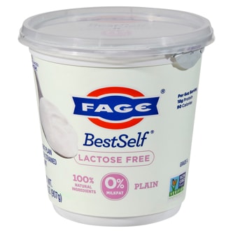 Fage Bestself Lactose Free 0% Greek Yogurt, Plain