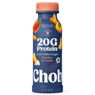 Chobani 20G Protein Greek Yogurt Drink, Peaches & Cream