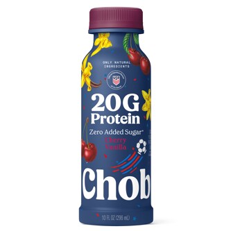 Chobani 20G Protein Greek Yogurt Drink, Cherry Vanilla