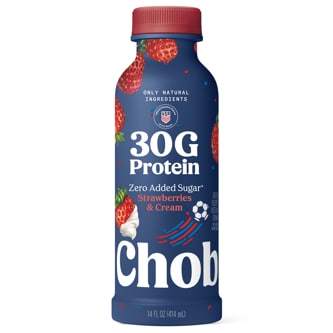 Chobani 30G Protein Greek Yogurt Drink, Strawberries & Cream