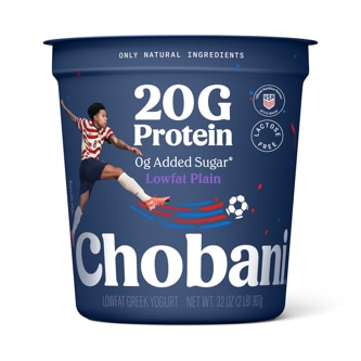 Chobani 20G Protein Low Fat Greek Yogurt, Plain