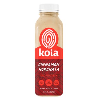 Koia Plant-Based Shake, Cinnamon Horchata, Plastic Bottle