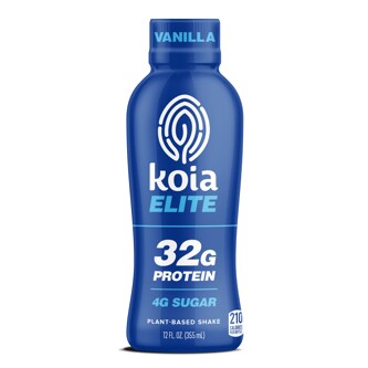 Koia Elite Plant-Based Protein Shake, Vanilla, Plastic Bottle