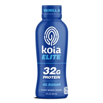 Koia Elite Plant-Based Protein Shake, Vanilla, Plastic Bottle