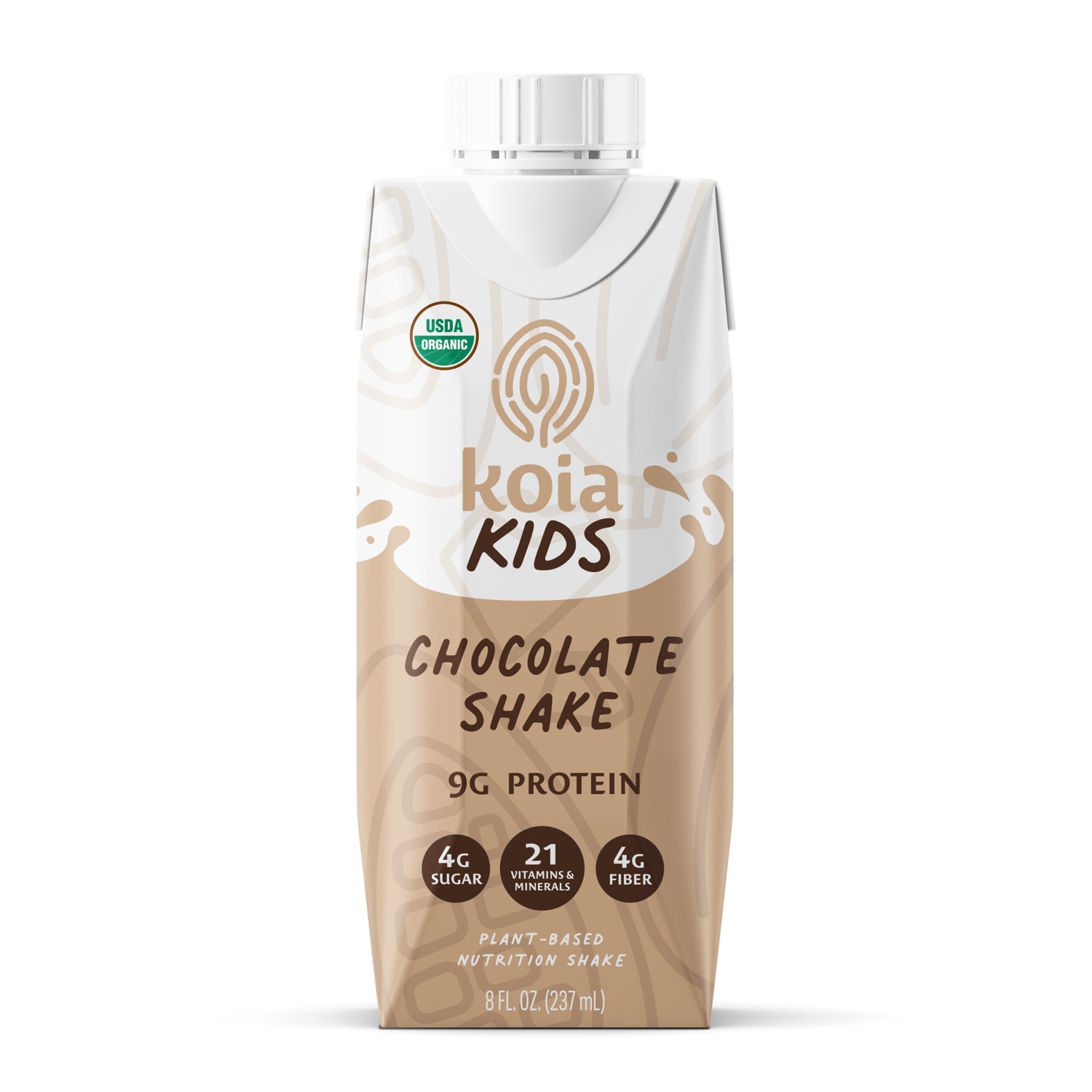 Koia Kids Organic Plant-Based Shake, Chocolate, Carton