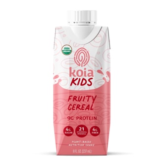 Koia Kids Organic Plant-Based Shake, Fruity Cereal, Carton