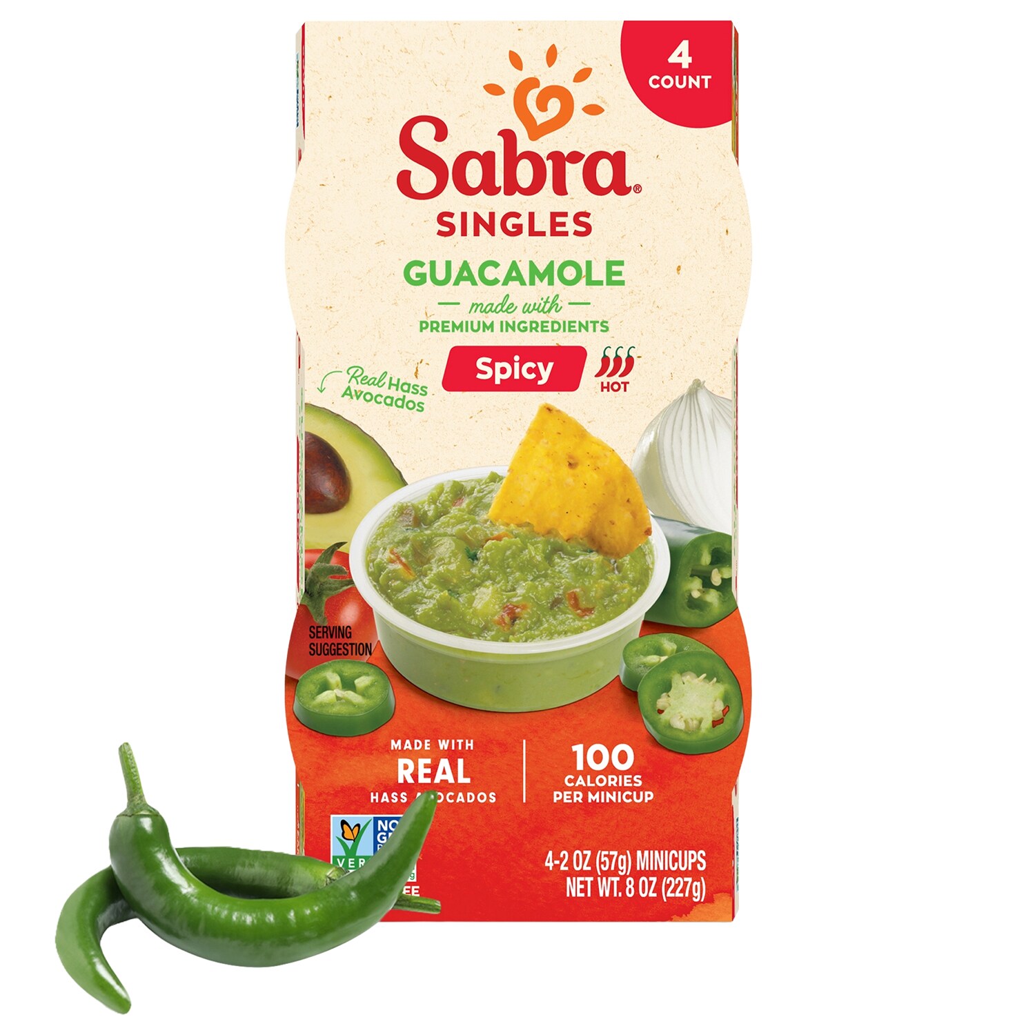 Sabra Guacamole Singles, Spicy
