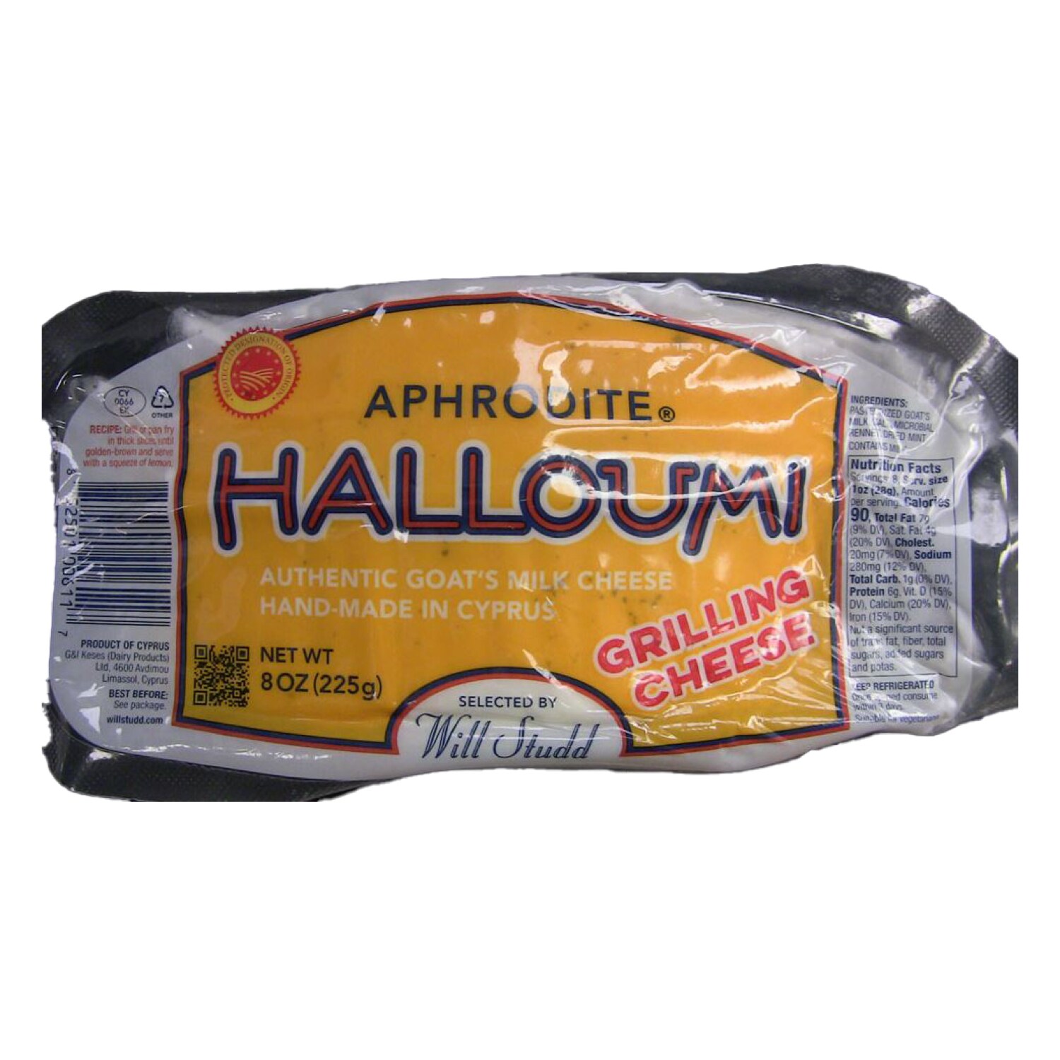 Aphrodite Halloumi Goat Milk Grilling Cheese