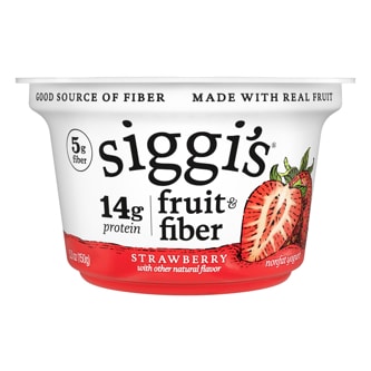 Siggi's Fruit & Fiber Nonfat Yogurt, Strawberry