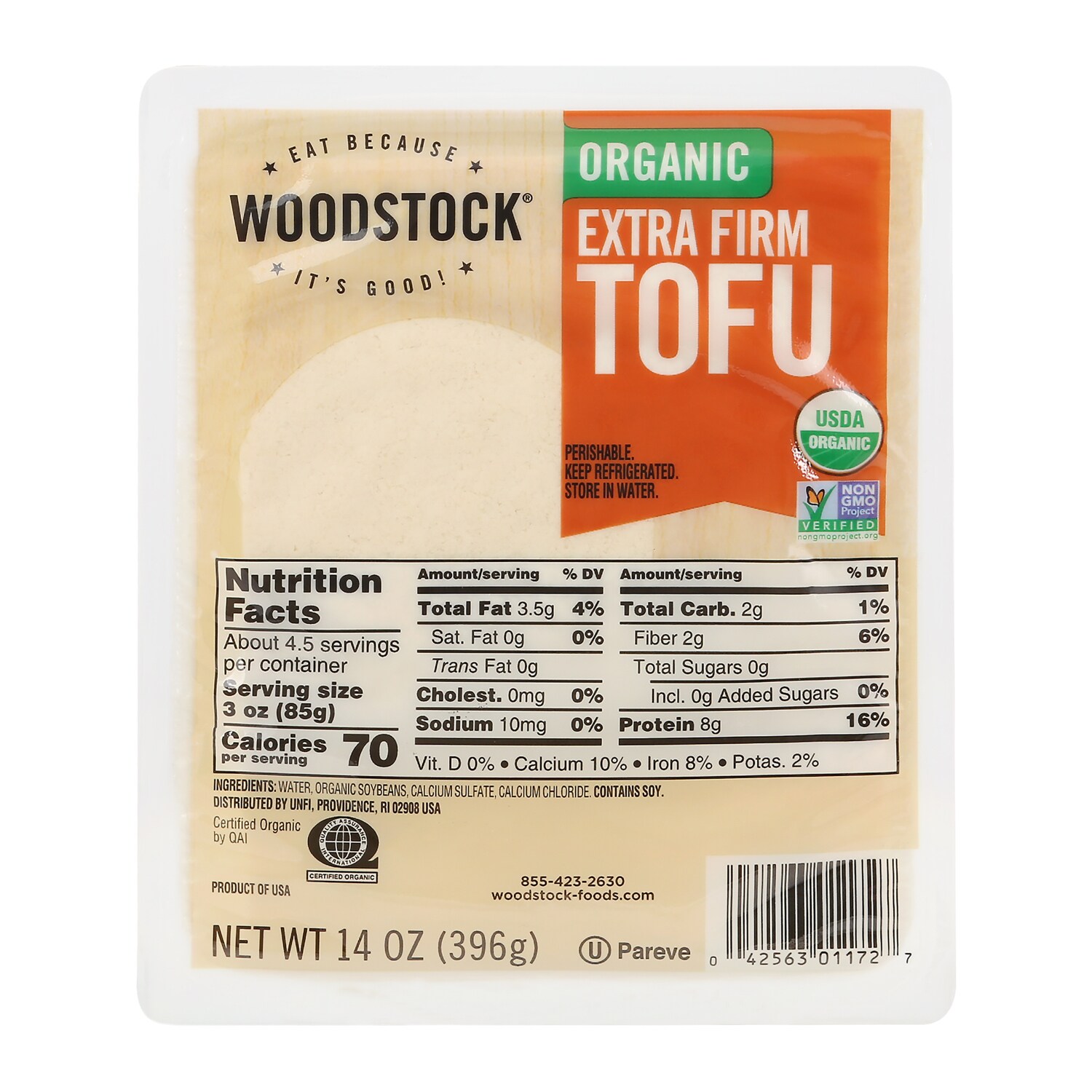 Woodstock Organic Extra Firm Tofu