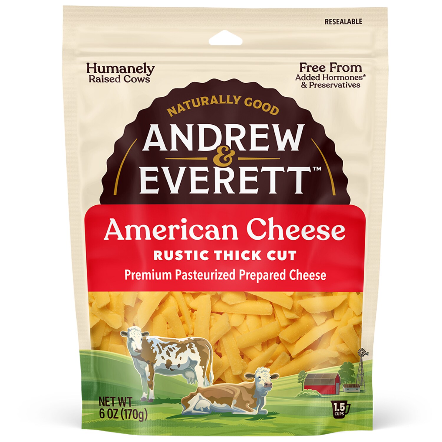 Andrew & Everett Rustic Thick Cut American Cheese
