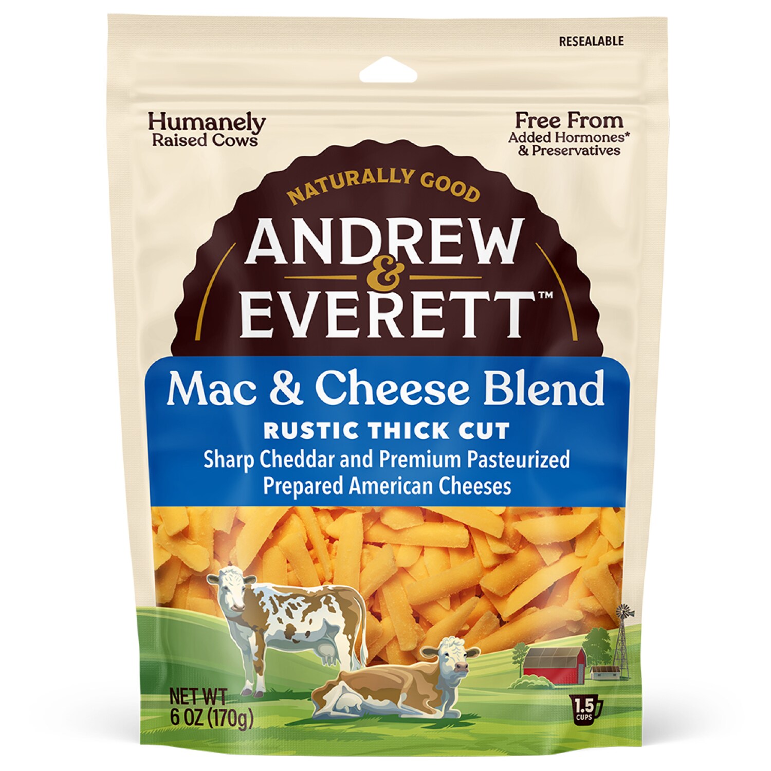 Andrew & Everett Rustic Thick Cut Mac & Cheese Blend