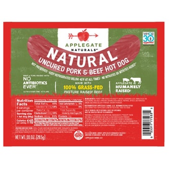 Applegate Natural Uncured Pork & Beef Hot Dog
