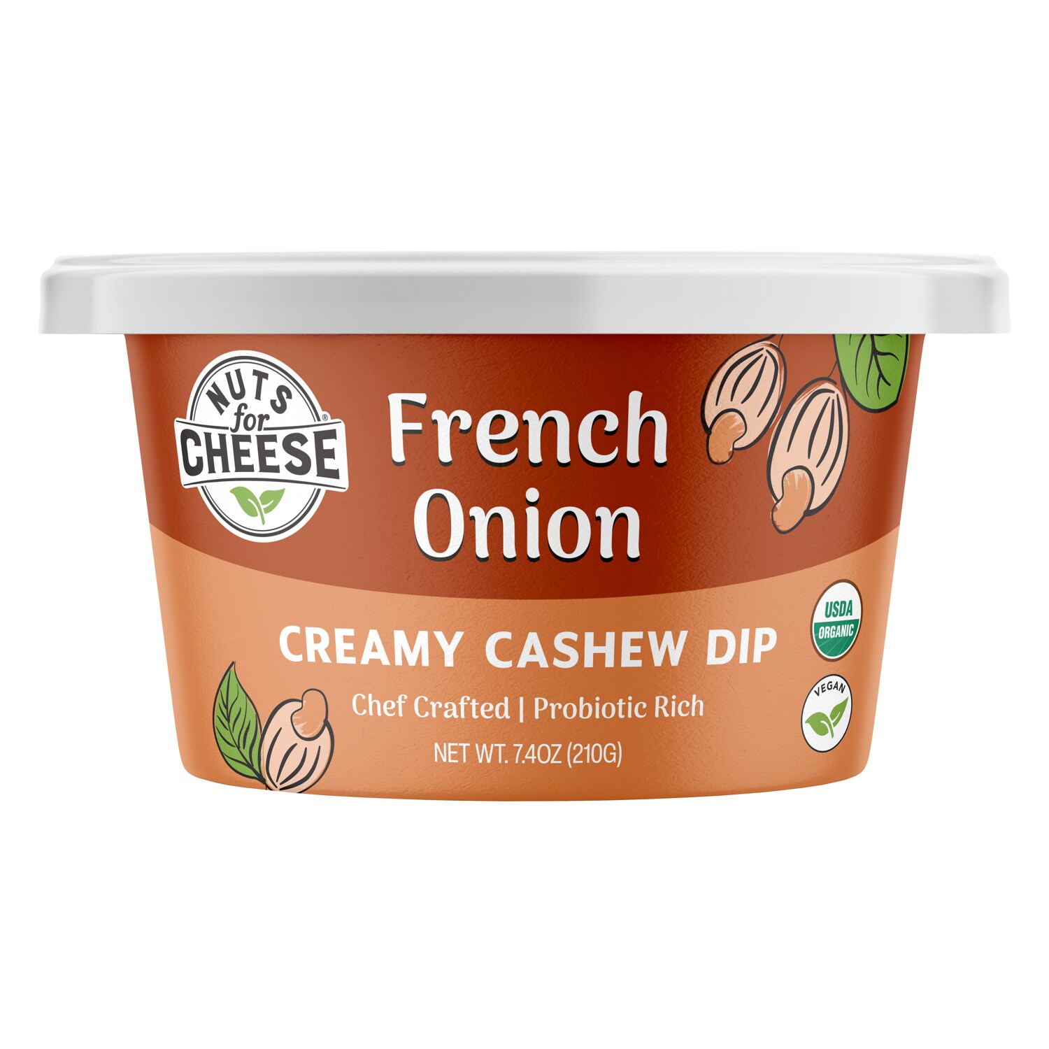 Nuts For Cheese Organic Creamy Cashew Dip, French Onion