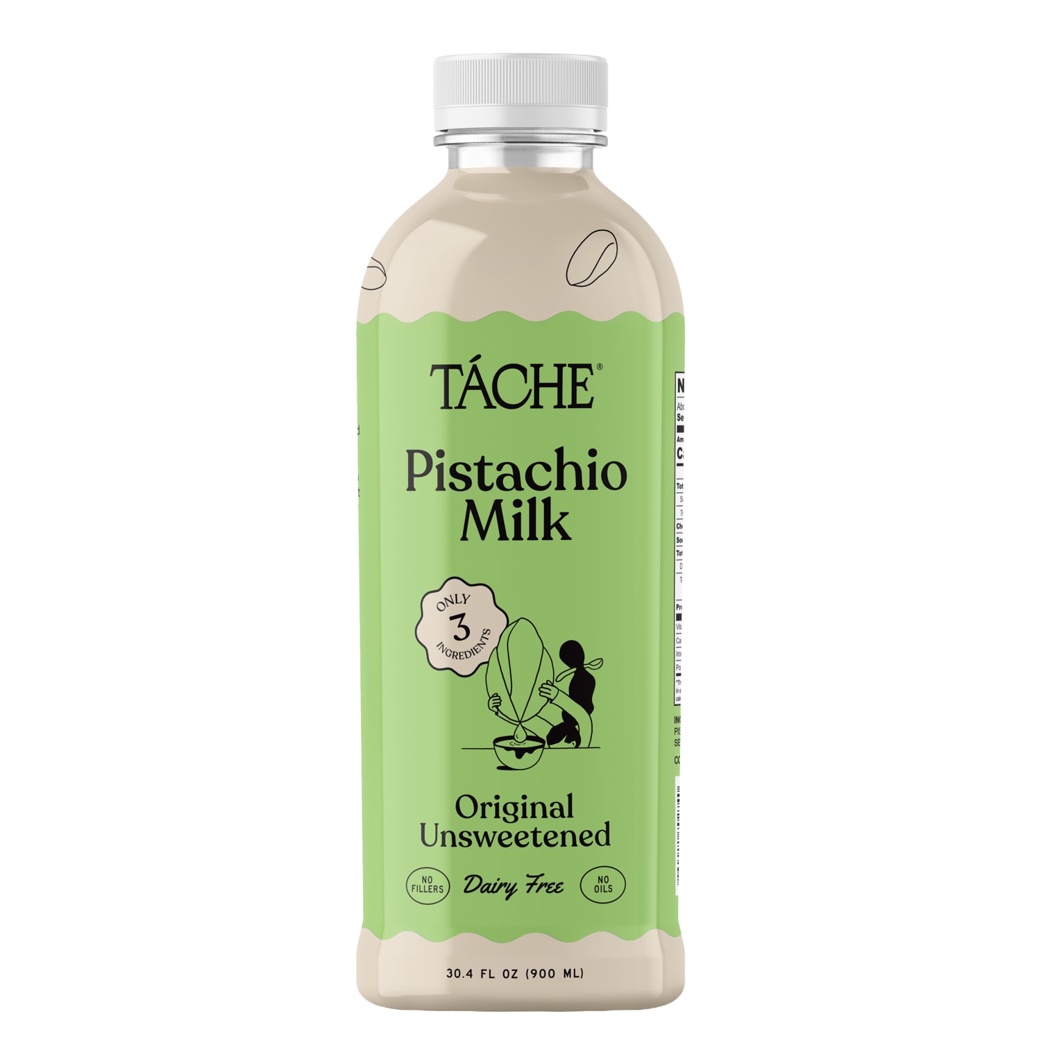 Tache Pistachio Milk, Original Unsweetened, Plastic Bottle