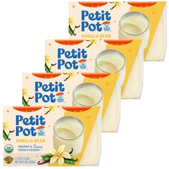 Petit Pot Organic French Pudding, Vanilla Bean