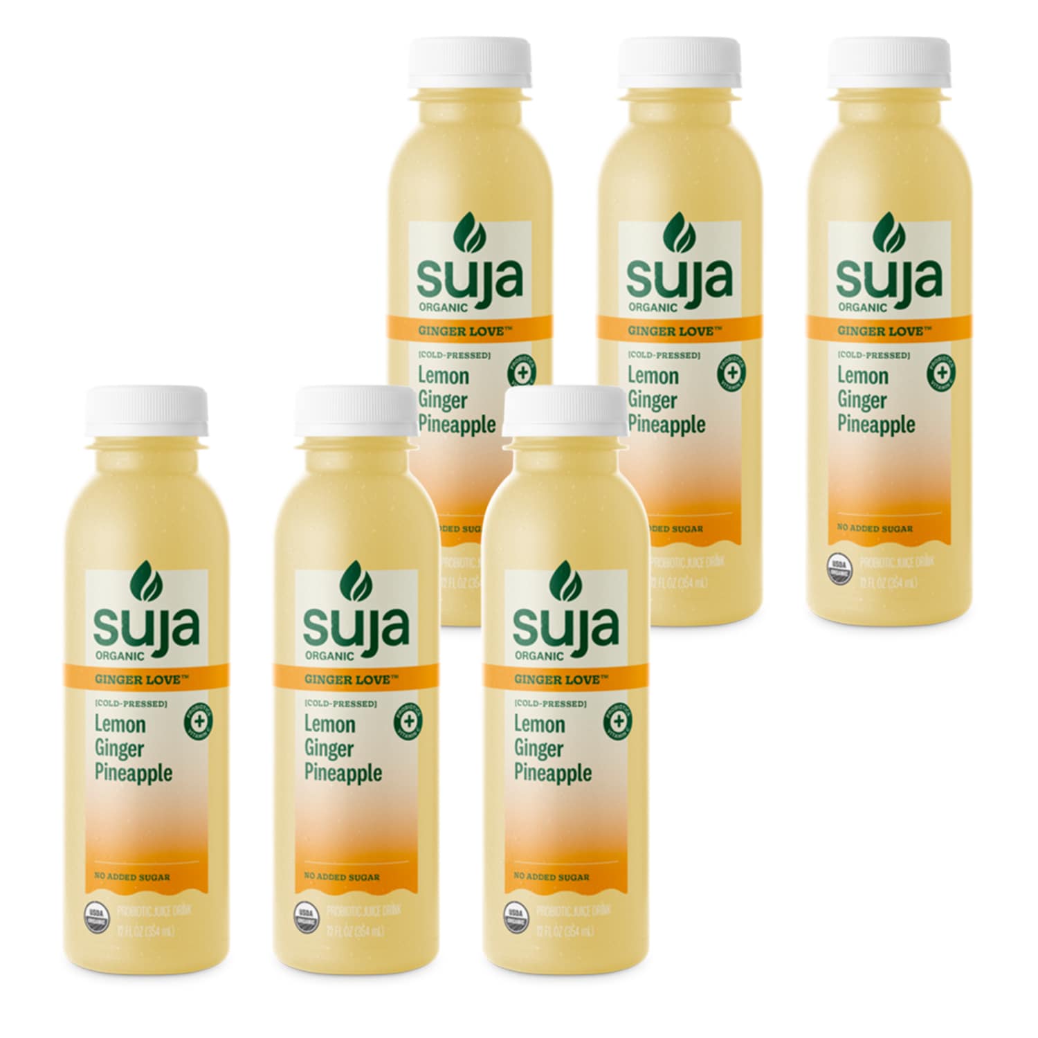 Suja Organic Cold Pressed Juice, Ginger Love, Plastic Bottles