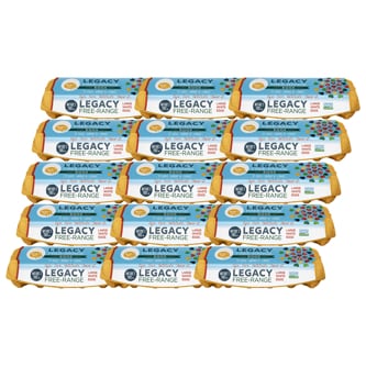 Nature's Yoke Legacy Free-Range Large White Eggs, Case