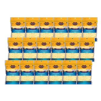 Polly-O Whole Milk Shredded Mozzarella Cheese, Case