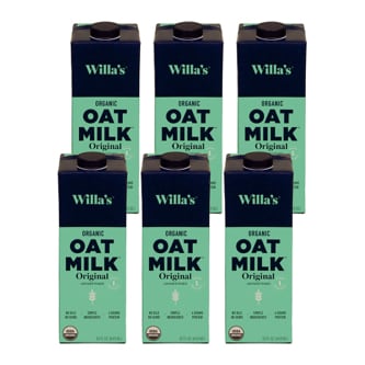 Willa's Organic Oat Milk Original, Unsweetened, Carton, Case