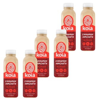 Koia Plant-Based Shake, Cinnamon Horchata, Plastic Bottle, Case