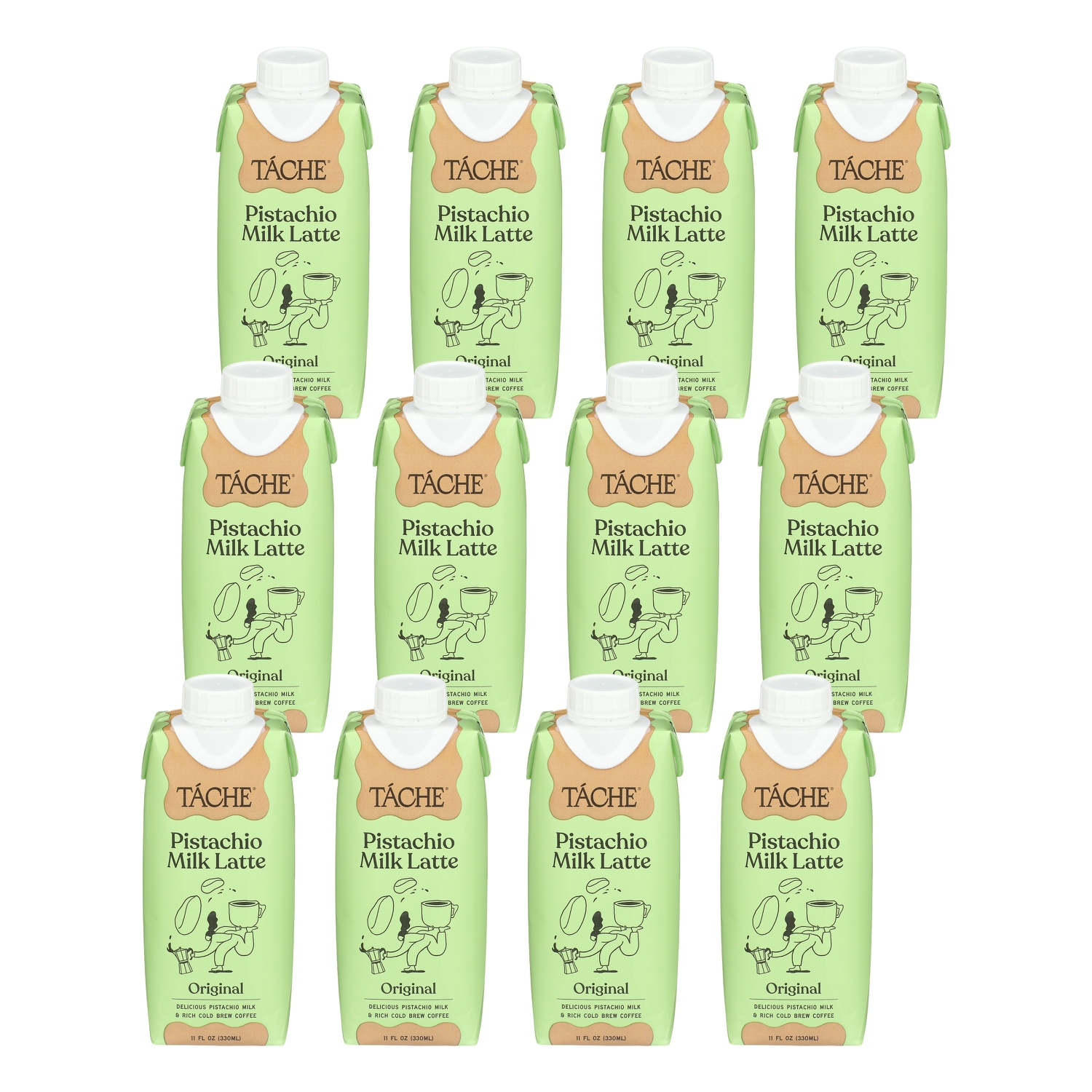 Tache Pistachio Milk Latte, Original, Carton, Case