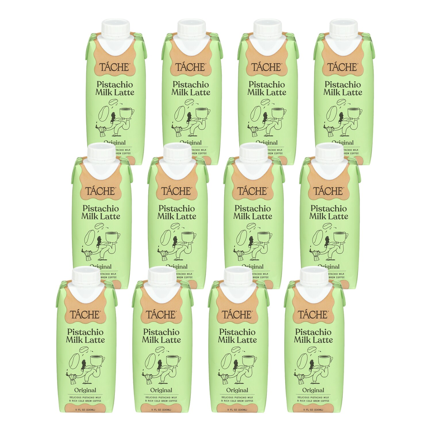 Tache Pistachio Milk Latte, Original, Carton, Case