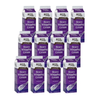 Byrne Dairy Ultra-Pasteurized 36% Butterfat Heavy Whipping Cream, Carton, Case