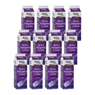 Byrne Dairy Ultra-Pasteurized 36% Butterfat Heavy Whipping Cream, Carton, Case