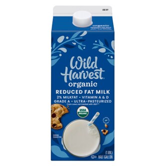 Wild Harvest Organic 2% Reduced Fat Milk, Carton