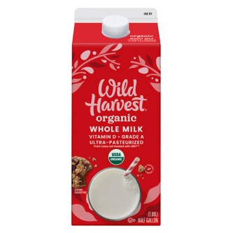 Wild Harvest Organic Whole Milk, Carton