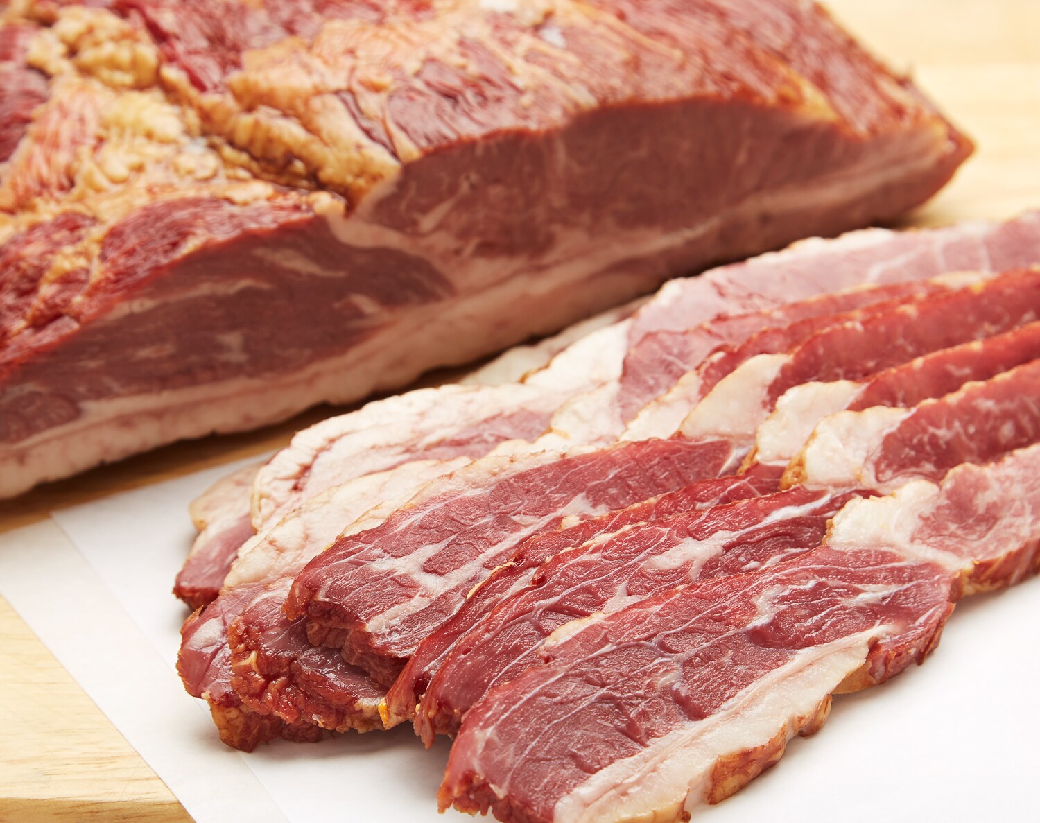 FreshDirect Hickory Smoked Beef Brisket Bacon, Cut to Order