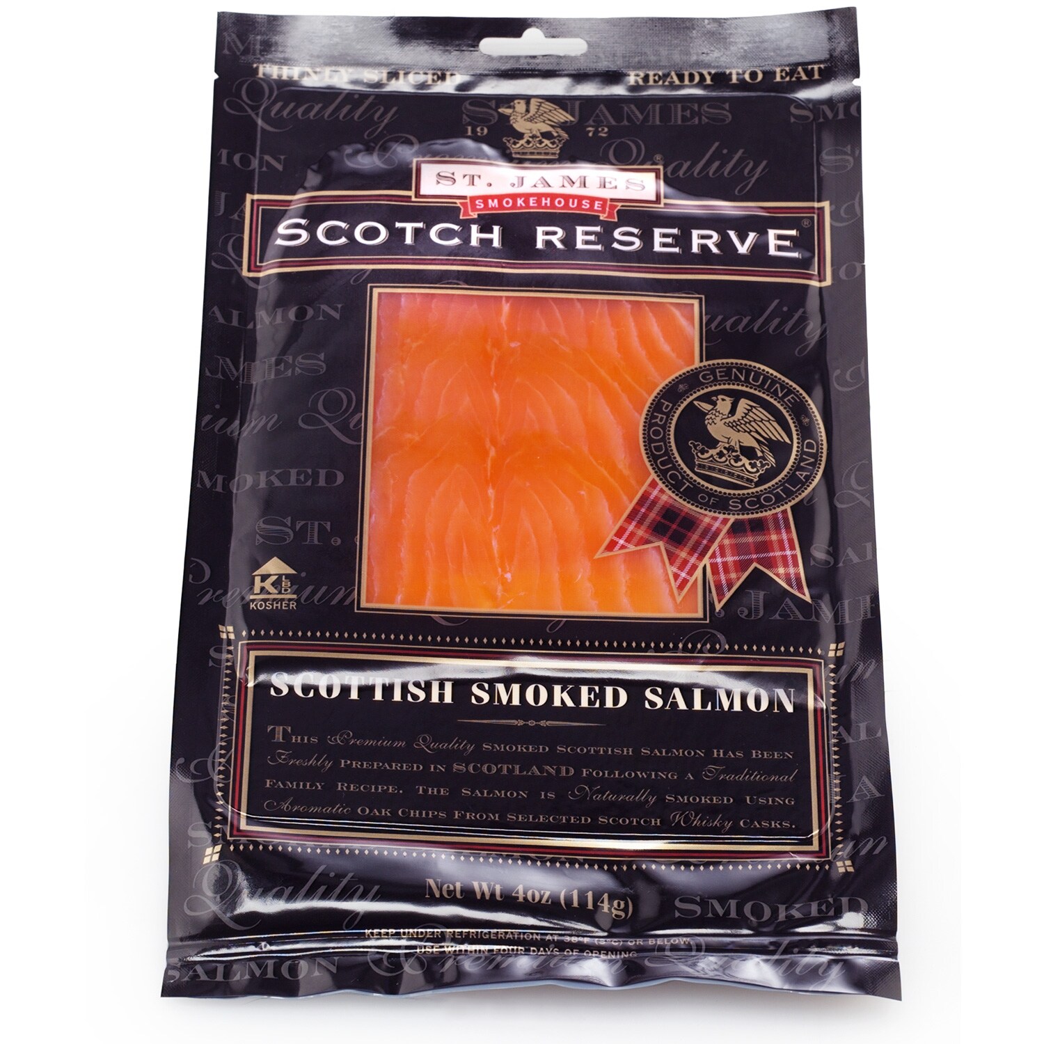 St. James Smokehouse Scotch Reserve Smoked Scottish Salmon