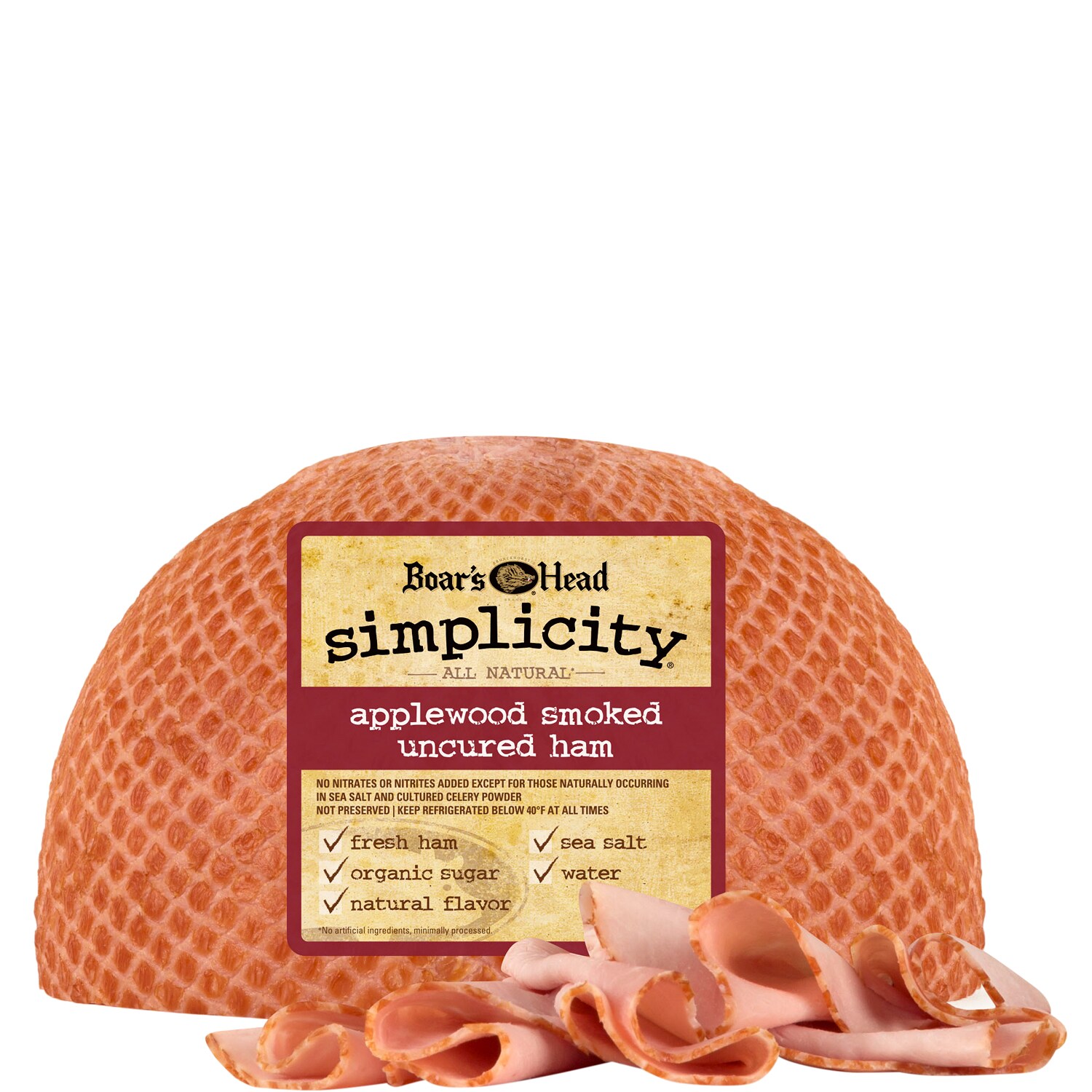 Boar's Head Simplicity All Natural Applewood Smoked Uncured Ham
