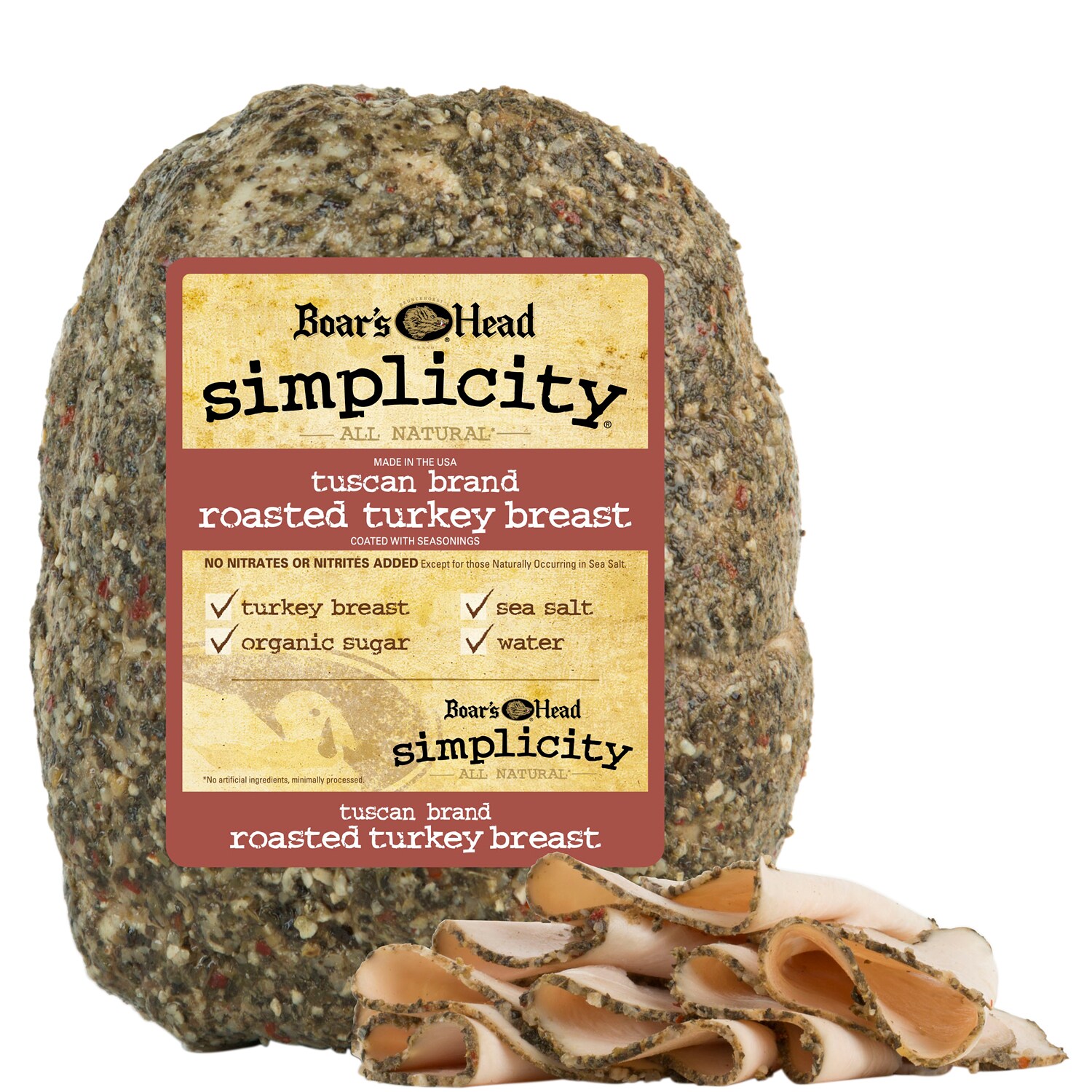Boar's Head Simplicity All Natural Tuscan Brand Roasted Turkey Breast