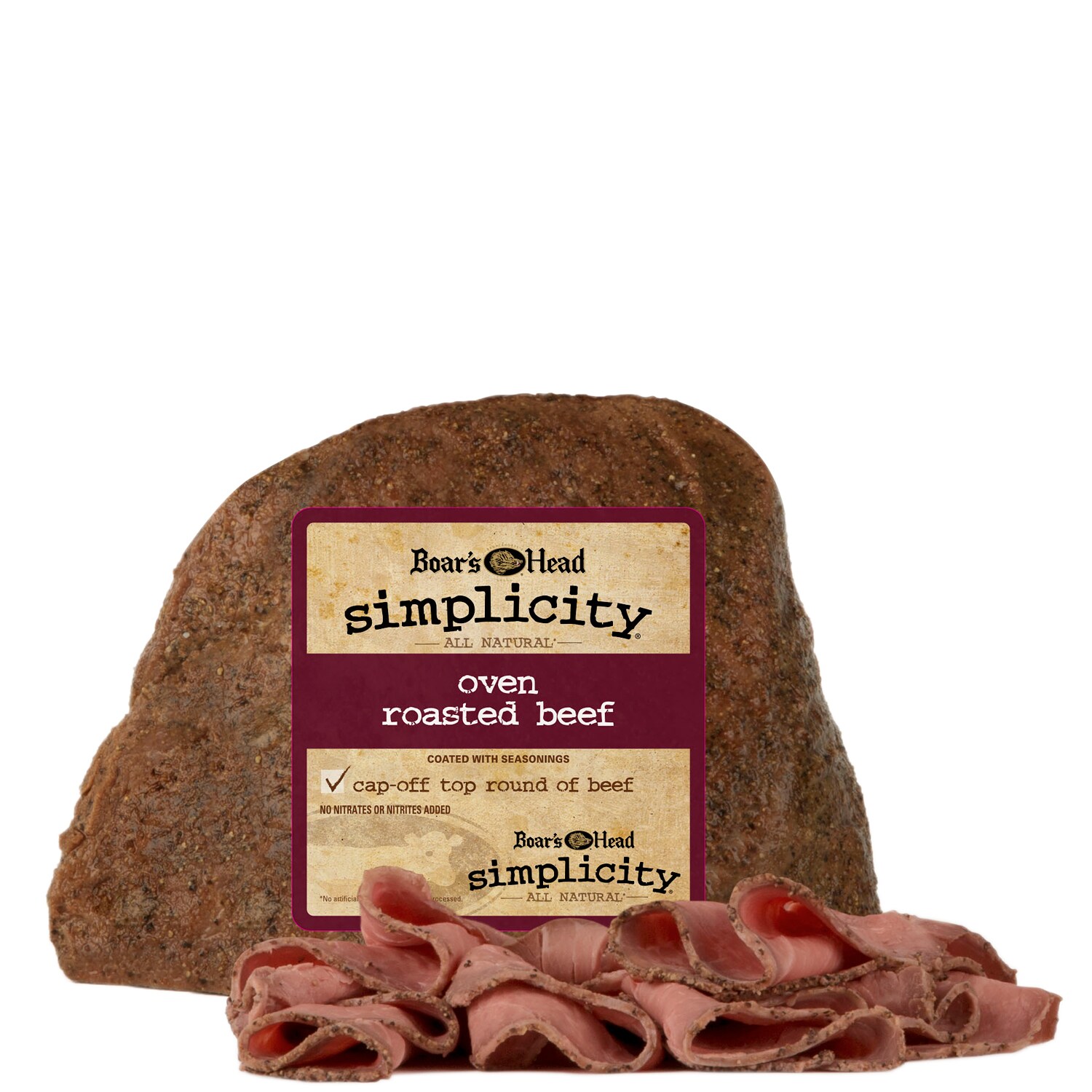 Boar's Head Simplicity All Natural Cap-Off Top Round Oven Roasted Beef